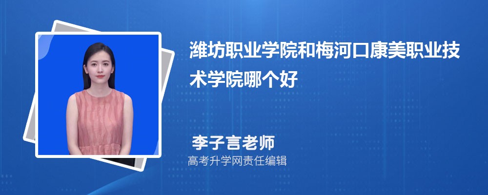 潍坊职业学院和梅河口康美职业技术学院哪个好 分数线排名对比