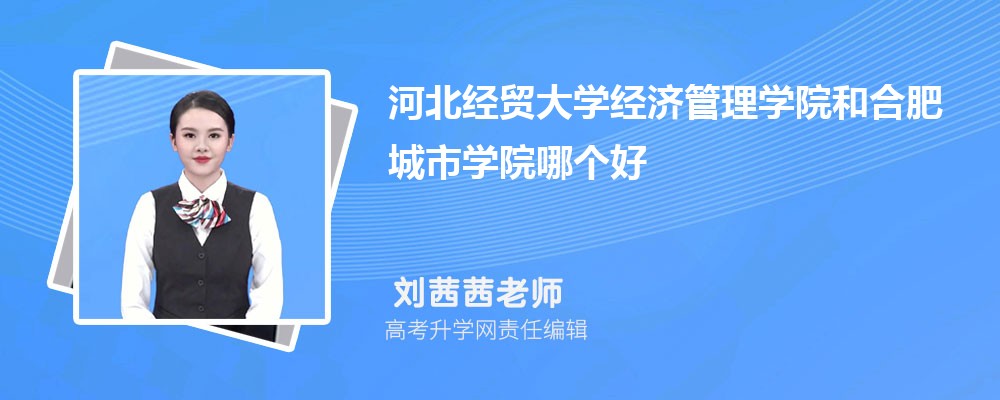 河北经贸大学经济管理学院和合肥城市学院哪个好 2025分数线排名对比