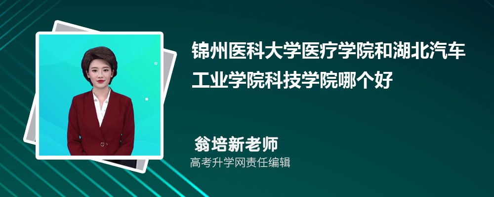 锦州医科大学医疗学院和湖北汽车工业学院科技学院哪个好 2025分数线排名对比