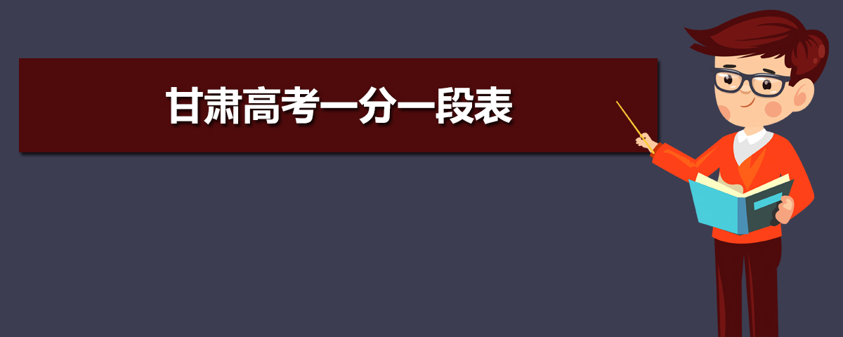 甘肃高考一分一段表 2022年甘肃高考个人成绩排名查询