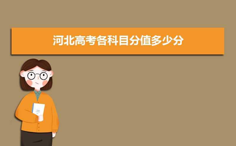 2022年河北高考各科目分值多少分,各科目考试顺序和时间